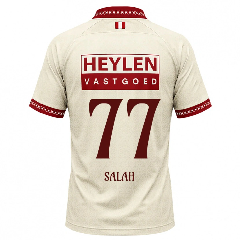 Danxen Homem Camisola Ibrahim Salah #77 Beige Vermelho Alternativa 2026/27 Camisa Brasil