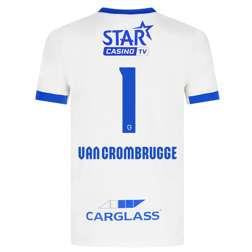 Danxen Homem Camisola Hendrik Van Crombrugge #1 Branco Azul Alternativa 2026/27 Camisa Brasil