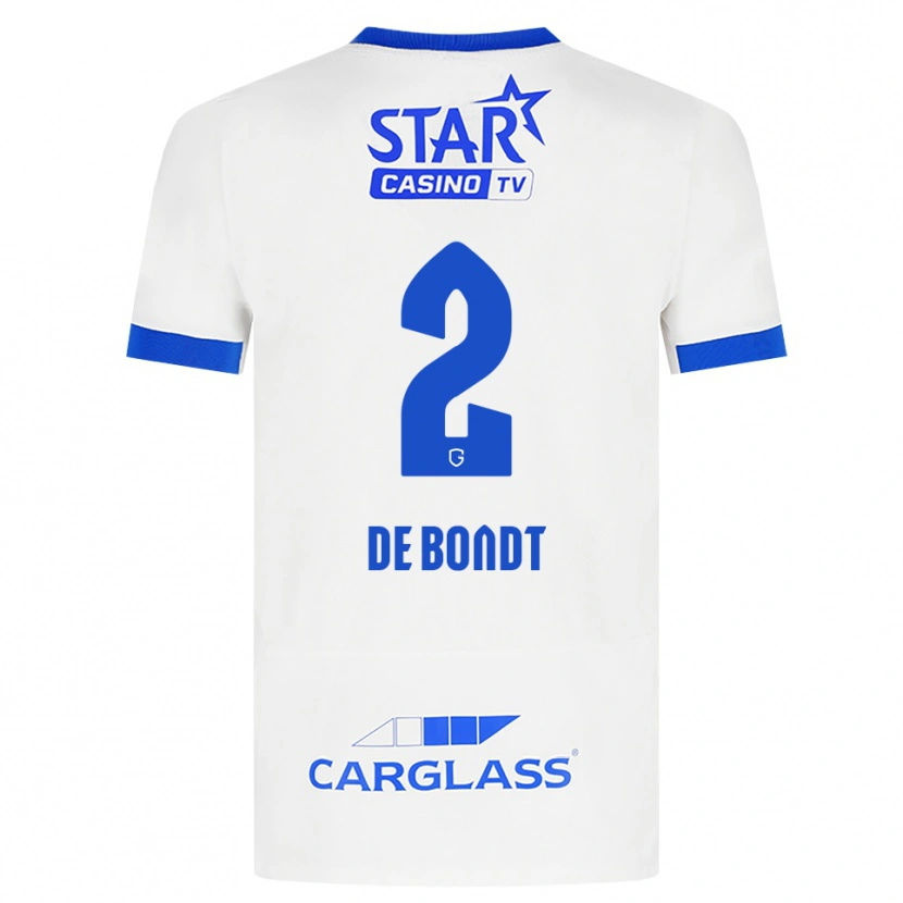 Danxen Homem Camisola Marith De Bondt #2 Branco Azul Alternativa 2026/27 Camisa Brasil