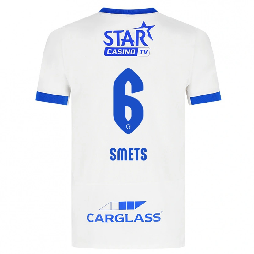 Danxen Homem Camisola Matte Smets #6 Branco Azul Alternativa 2026/27 Camisa Brasil
