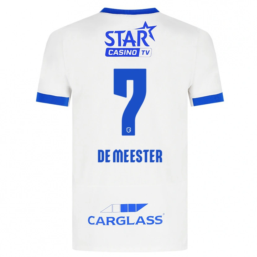 Danxen Homem Camisola Thirsa De Meester #7 Branco Azul Alternativa 2026/27 Camisa Brasil