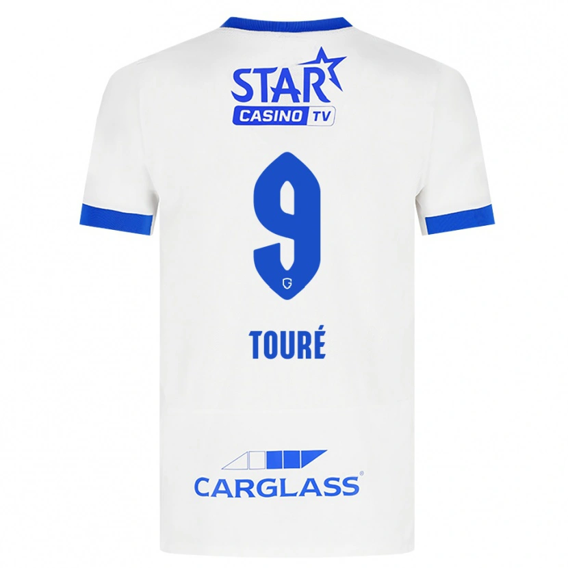 Danxen Homem Camisola Saïdou Touré #9 Branco Azul Alternativa 2026/27 Camisa Brasil
