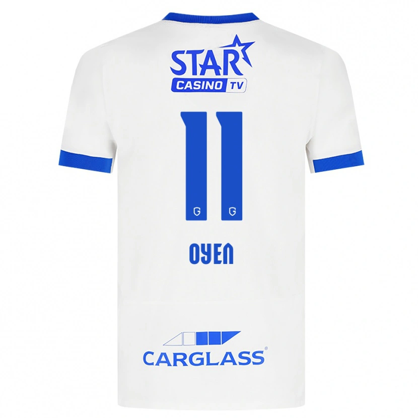 Danxen Homem Camisola Luca Oyen #11 Branco Azul Alternativa 2026/27 Camisa Brasil