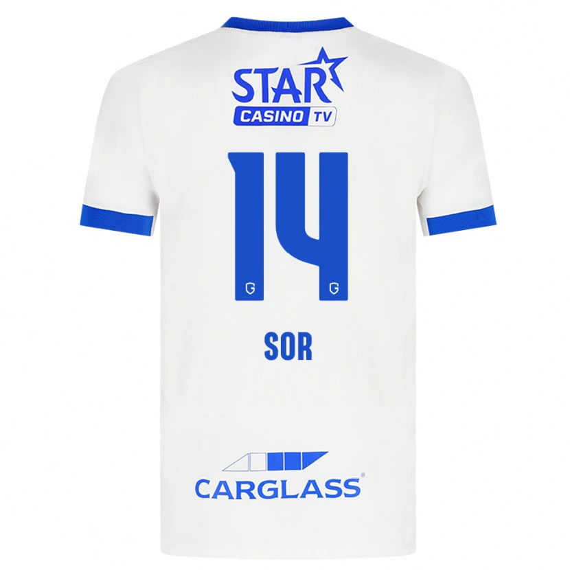 Danxen Homem Camisola Yira Sor #14 Branco Azul Alternativa 2026/27 Camisa Brasil