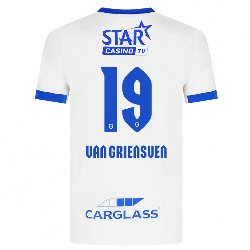 Danxen Homem Camisola Evy Van Griensven #19 Branco Azul Alternativa 2026/27 Camisa Brasil