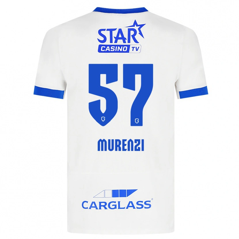 Danxen Homem Camisola Aaron Murenzi #57 Branco Azul Alternativa 2026/27 Camisa Brasil