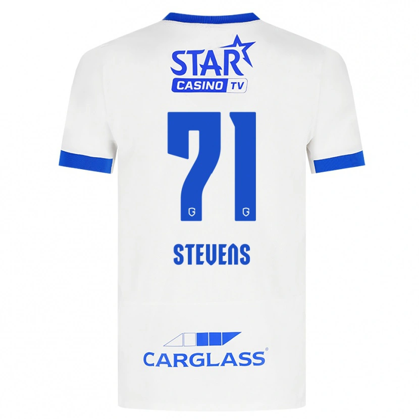 Danxen Homem Camisola Brent Stevens #71 Branco Azul Alternativa 2026/27 Camisa Brasil