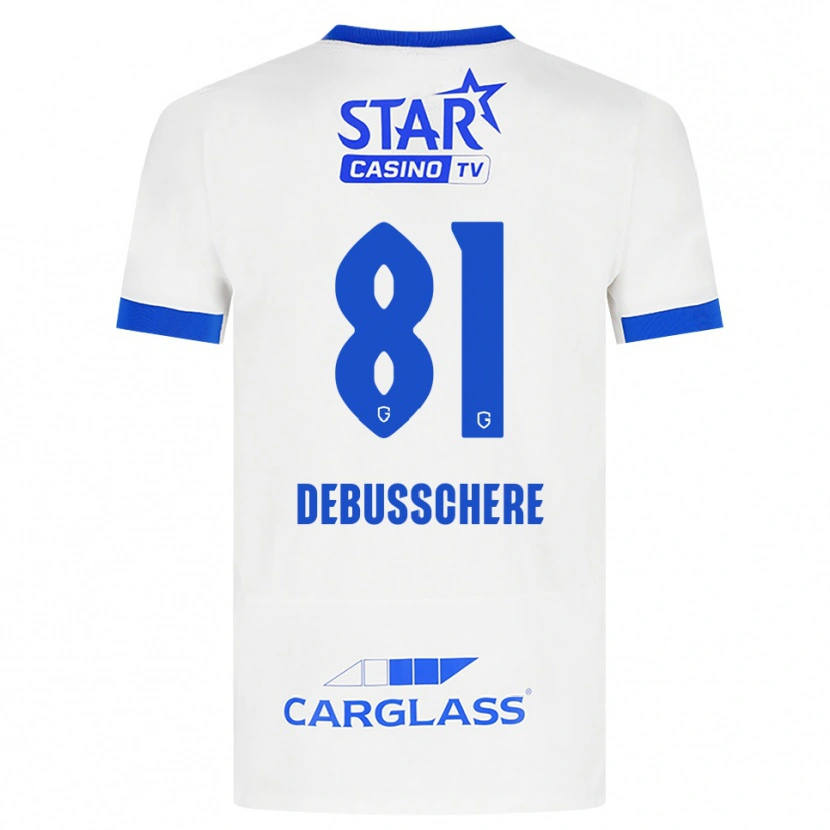 Danxen Homem Camisola Vic Debusschere #81 Branco Azul Alternativa 2026/27 Camisa Brasil