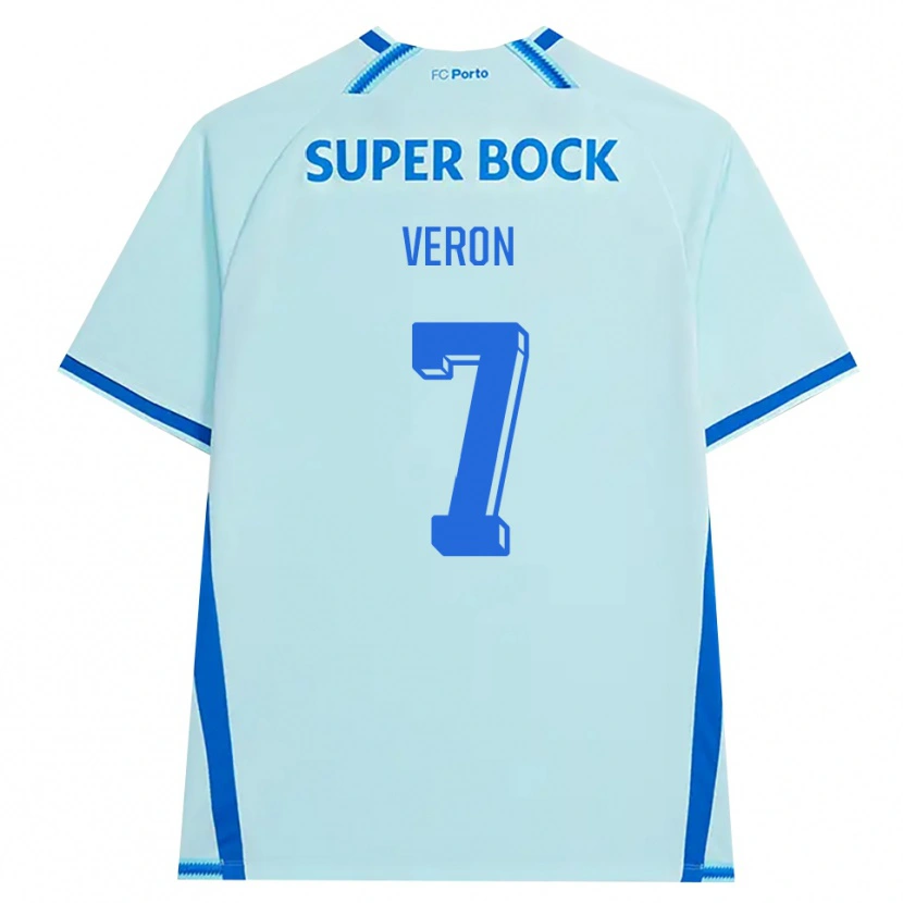 Danxen Homem Camisola Gabriel Veron #7 Lightcyan Azul Terceiro 2026/27 Camisa Brasil