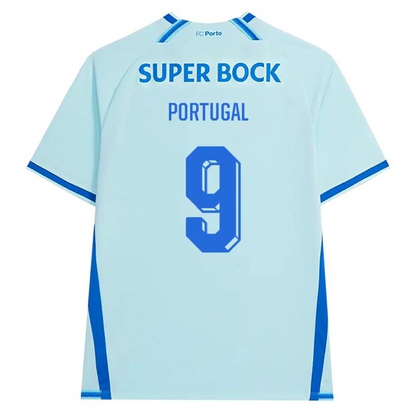 Danxen Homem Camisola Tiago Portugal #9 Lightcyan Azul Terceiro 2026/27 Camisa Brasil