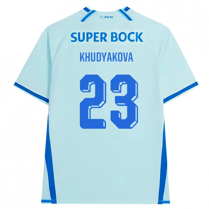 Danxen Homem Camisola Verónica Khudyakova #23 Lightcyan Azul Terceiro 2026/27 Camisa Brasil