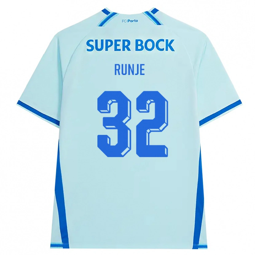 Danxen Homem Camisola Roko Runje #32 Lightcyan Azul Terceiro 2026/27 Camisa Brasil
