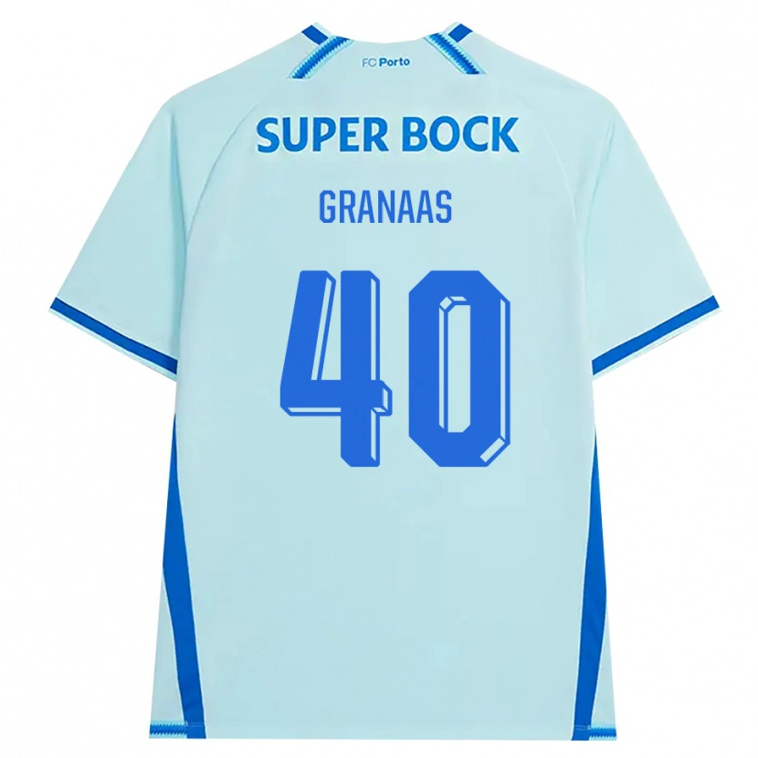 Danxen Homem Camisola Eirik Granaas #40 Lightcyan Azul Terceiro 2026/27 Camisa Brasil