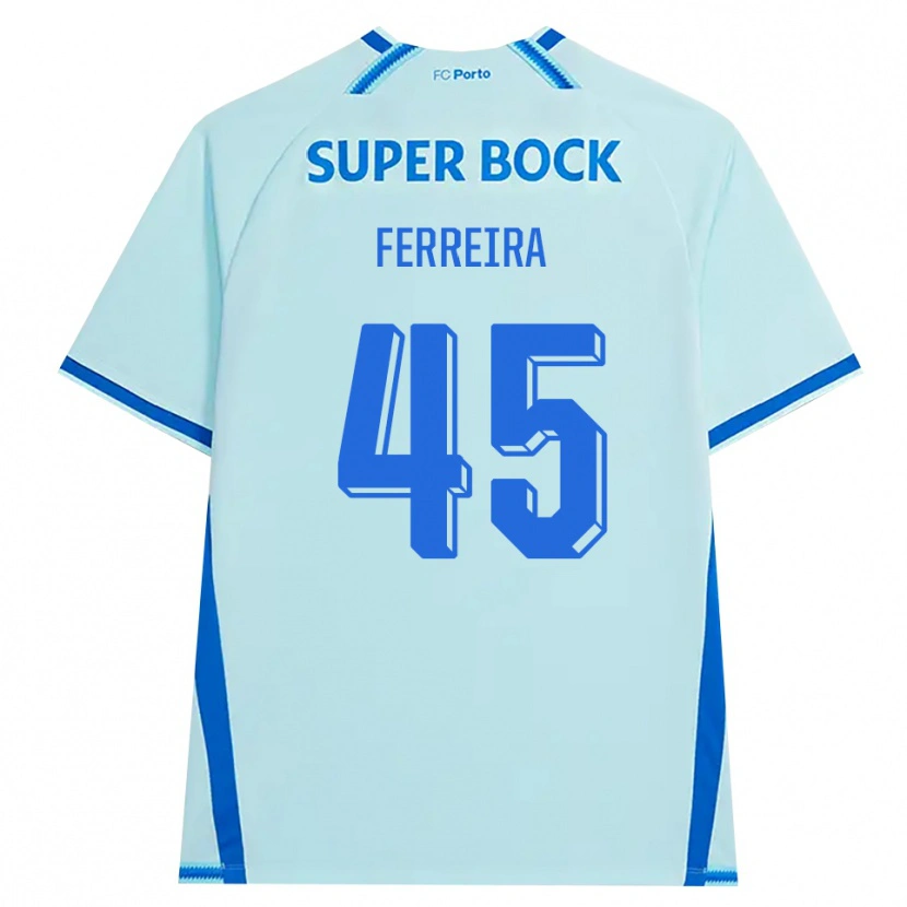 Danxen Homem Camisola Tiago Ferreira #45 Lightcyan Azul Terceiro 2026/27 Camisa Brasil