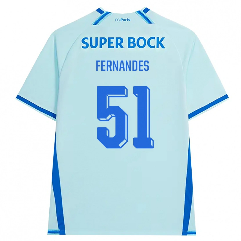 Danxen Homem Camisola Diogo Fernandes #51 Lightcyan Azul Terceiro 2026/27 Camisa Brasil