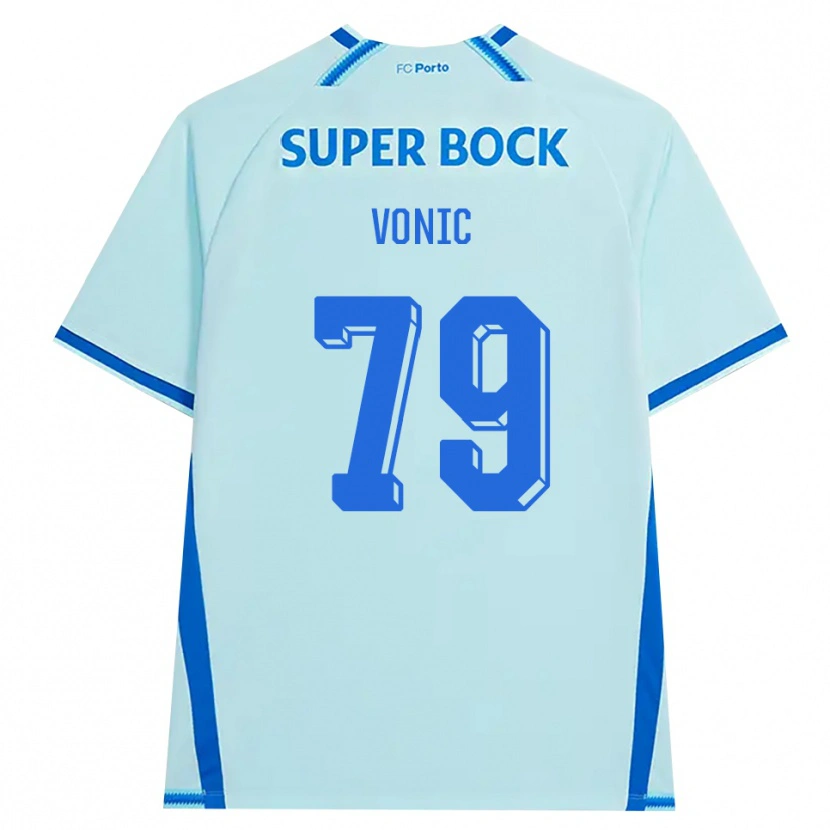 Danxen Homem Camisola Leonardo Vonić #79 Lightcyan Azul Terceiro 2026/27 Camisa Brasil