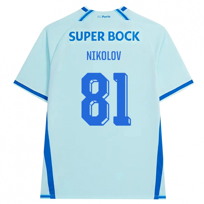 Danxen Homem Camisola Antoni Nikolov #81 Lightcyan Azul Terceiro 2026/27 Camisa Brasil