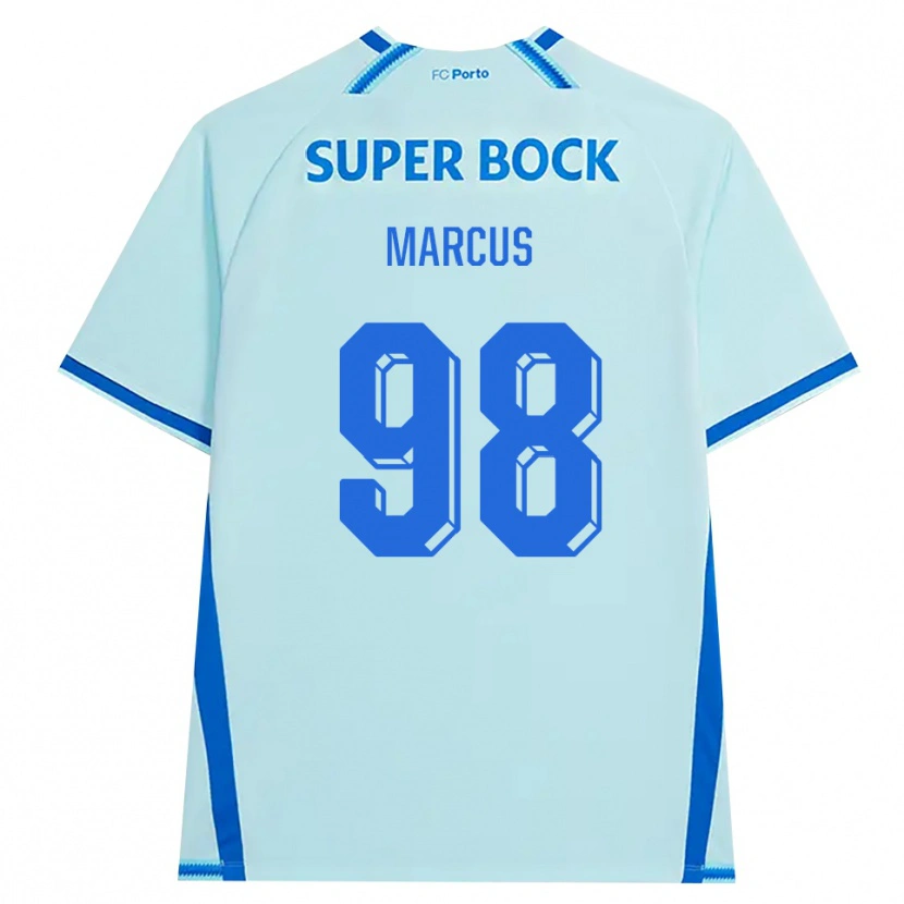 Danxen Homem Camisola Abraham Marcus #98 Lightcyan Azul Terceiro 2026/27 Camisa Brasil