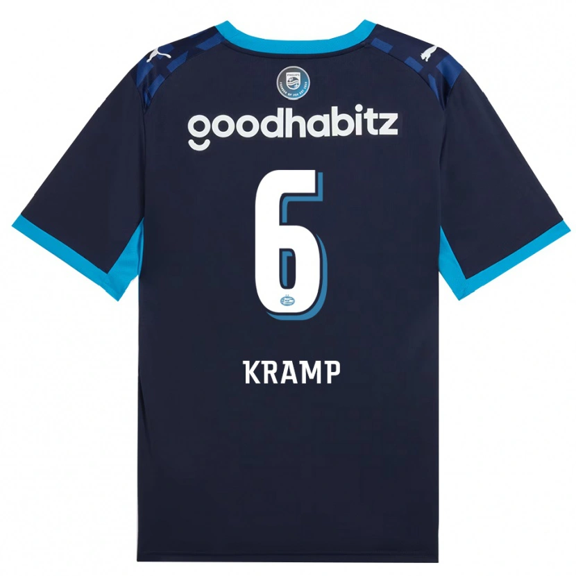Danxen Homem Camisola Michael Kramp #6 Dodgerblue Royalblue Terceiro 2026/27 Camisa Brasil