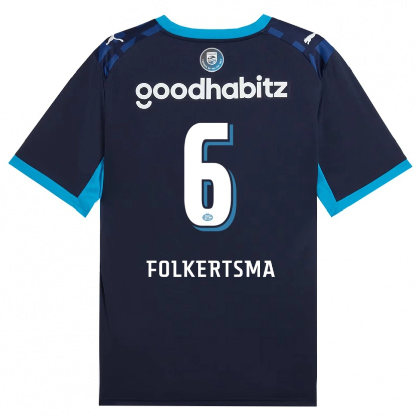 Danxen Homem Camisola Sisca Folkertsma #6 Dodgerblue Royalblue Terceiro 2026/27 Camisa Brasil