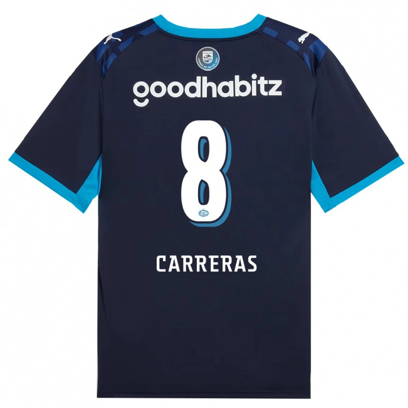 Danxen Homem Camisola Georgina Carreras #8 Dodgerblue Royalblue Terceiro 2026/27 Camisa Brasil