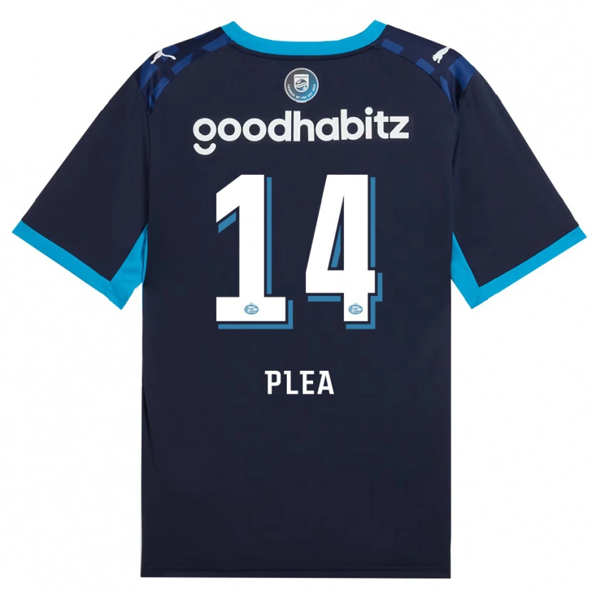 Danxen Homem Camisola Alassane Pléa #14 Dodgerblue Royalblue Terceiro 2026/27 Camisa Brasil