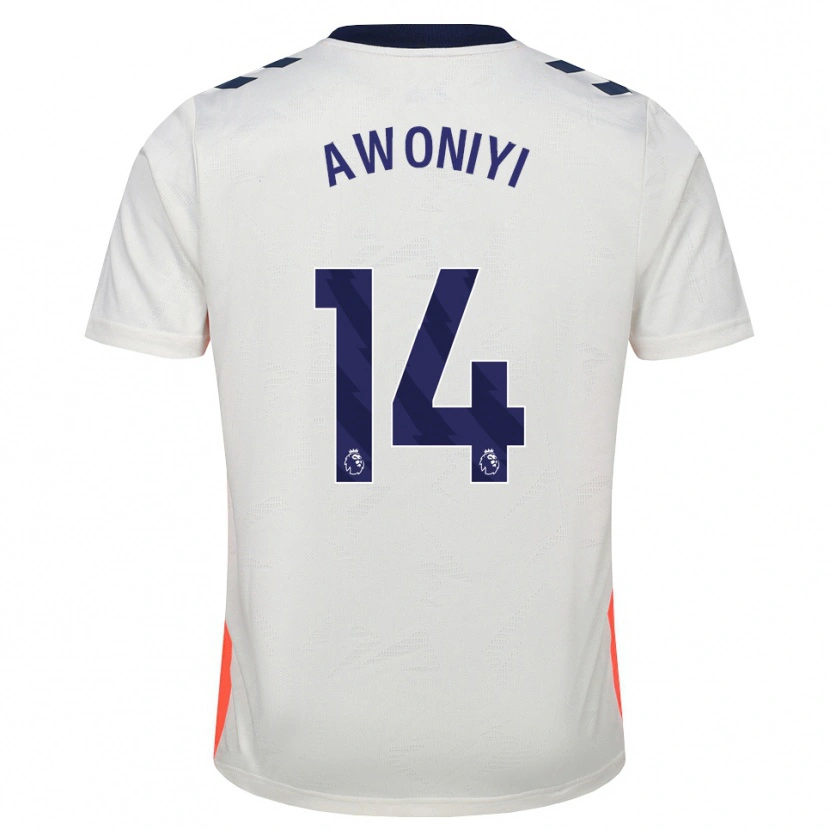 Danxen Homem Camisola Taiwo Awoniyi #14 Branco Laranja Azul Real Alternativa 2026/27 Camisa Brasil