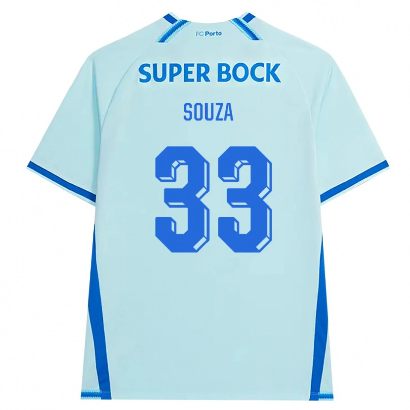Danxen Homem Camisola João Victor De Souza Menezes #33 Lightcyan Azul Terceiro 2026/27 Camisa Brasil