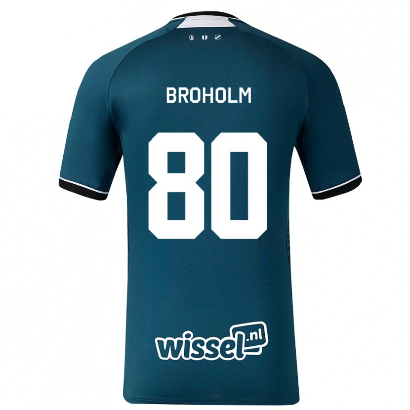 Danxen Homem Camisola Marius Broholm #80 Darkslategray Branco Alternativa 2026/27 Camisa Brasil