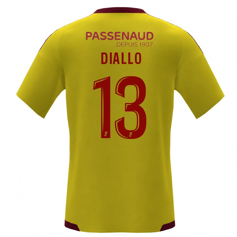 Danxen Homem Camisola Habib Diallo #13 Amarelo Vermelho Verde Alternativa 2026/27 Camisa Brasil