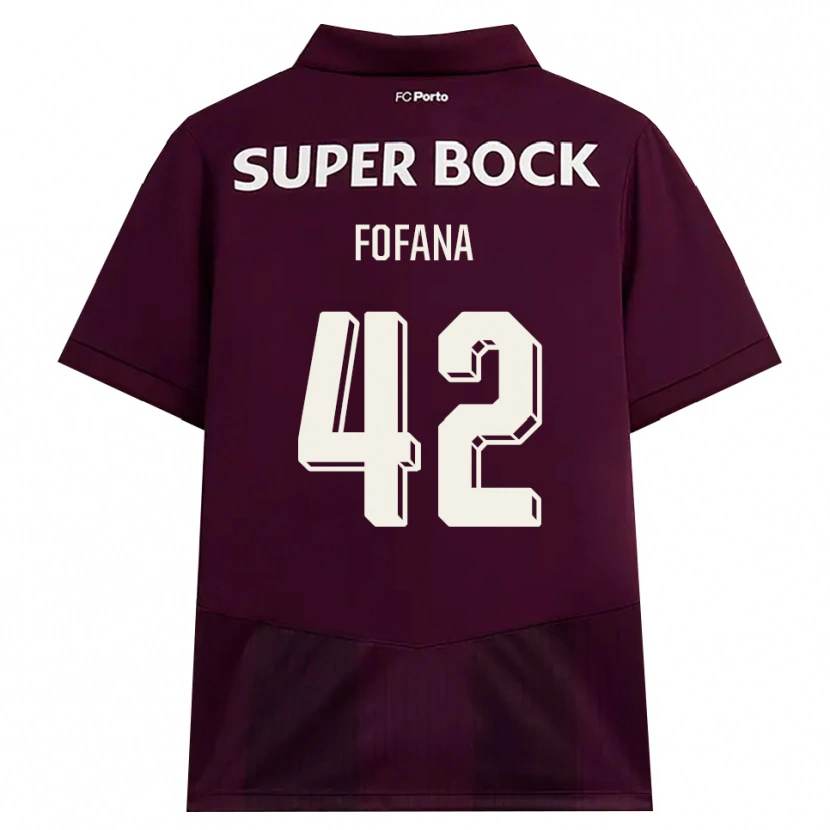 Danxen Homem Camisola Seko Fofana #42 Borgonha Branco Alternativa 2026/27 Camisa Brasil