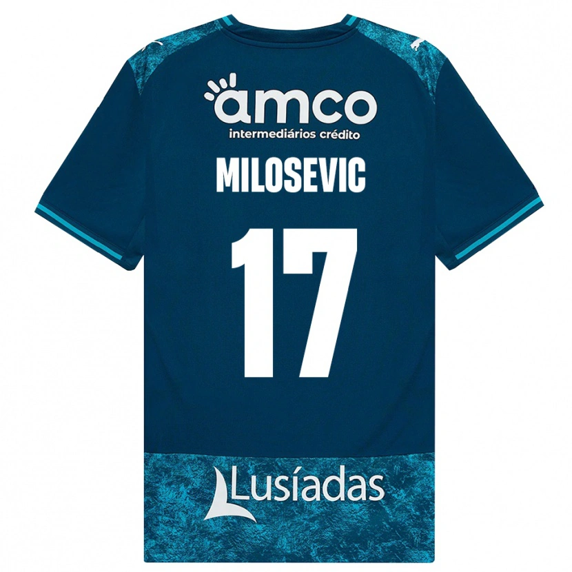 Danxen Homem Camisola Jovan Milosevic #17 Darkslategray Mediumturquoise Alternativa 2026/27 Camisa Brasil