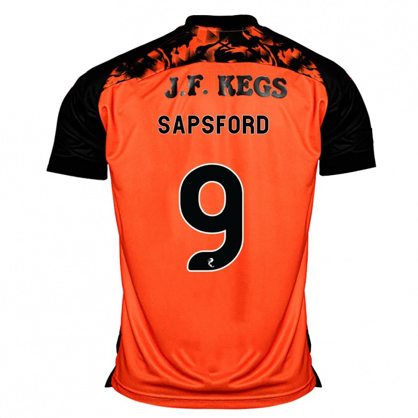 Danxen Mulher Camisola Zachary Sapsford #9 Laranja Preto Branco Principal 2026/27 Camisa Brasil