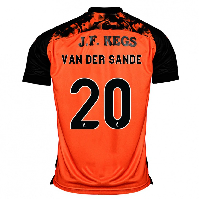 Danxen Mulher Camisola Jort Van Der Sande #20 Laranja Preto Branco Principal 2026/27 Camisa Brasil