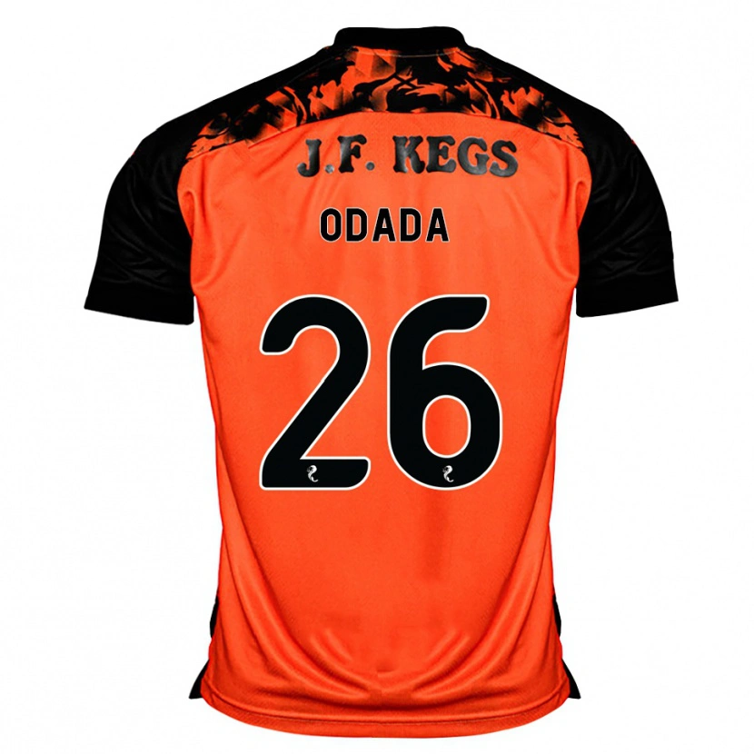 Danxen Mulher Camisola Richard Odada #26 Laranja Preto Branco Principal 2026/27 Camisa Brasil