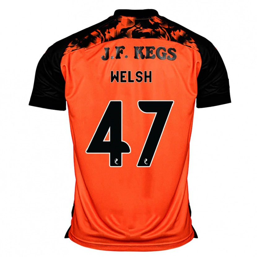 Danxen Mulher Camisola Harry Welsh #47 Laranja Preto Branco Principal 2026/27 Camisa Brasil