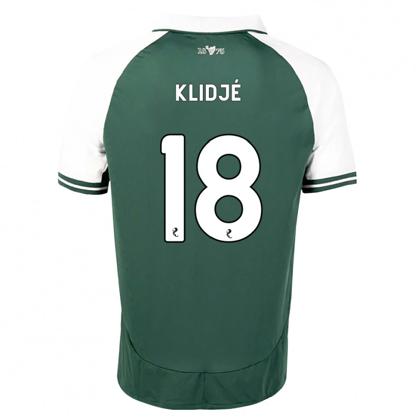 Danxen Mulher Camisola Thibault Klidjé #18 Verde Mar Branco Principal 2026/27 Camisa Brasil