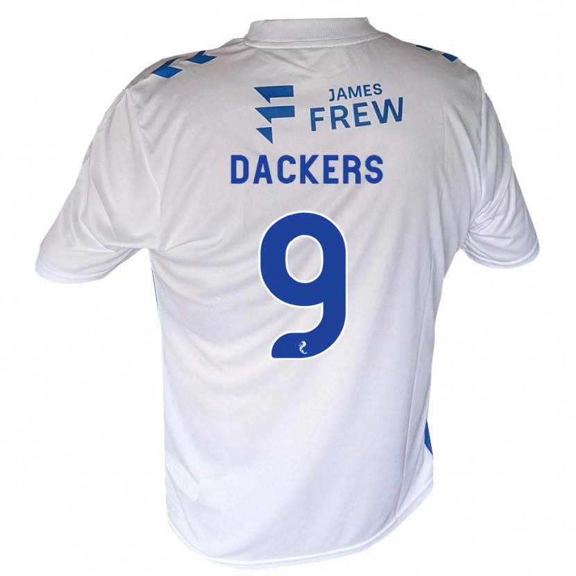 Danxen Mulher Camisola Marcus Dackers #9 Azul Real Branco Principal 2026/27 Camisa Brasil