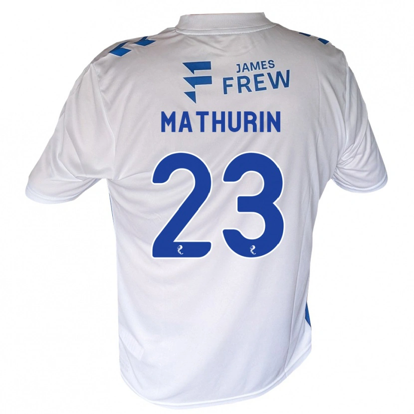 Danxen Mulher Camisola Roshaun Mathurin #23 Azul Real Branco Principal 2026/27 Camisa Brasil