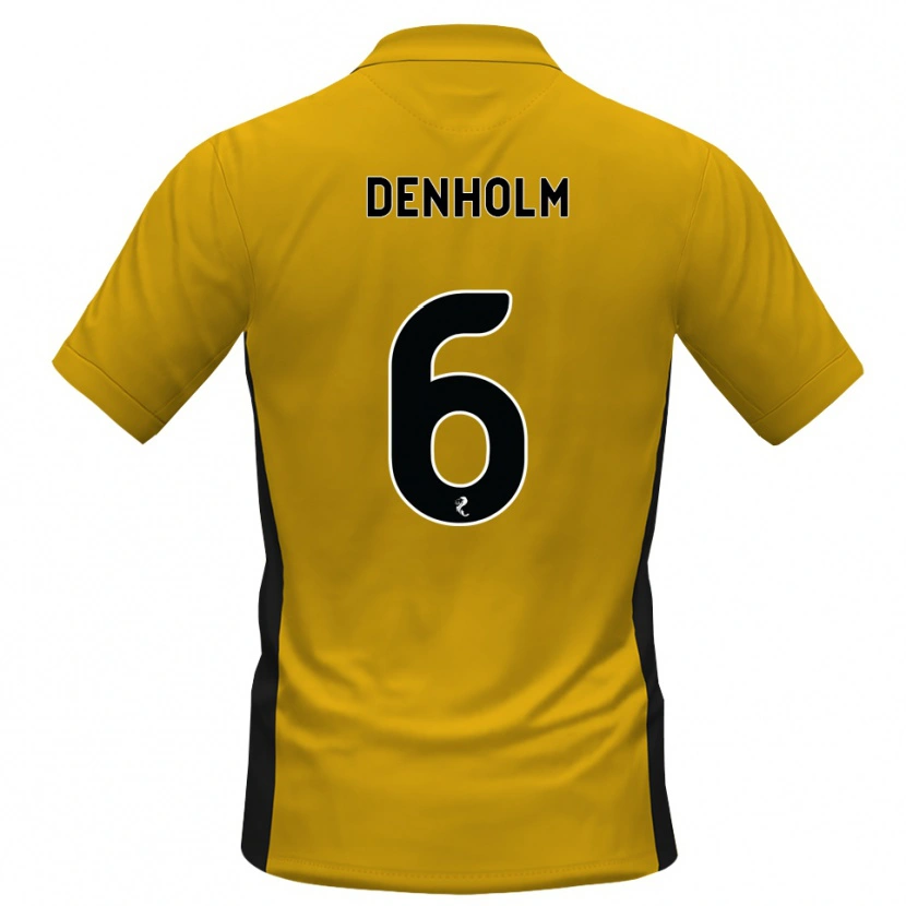 Danxen Mulher Camisola Aidan Denholm #6 Laranja Preto Principal 2026/27 Camisa Brasil
