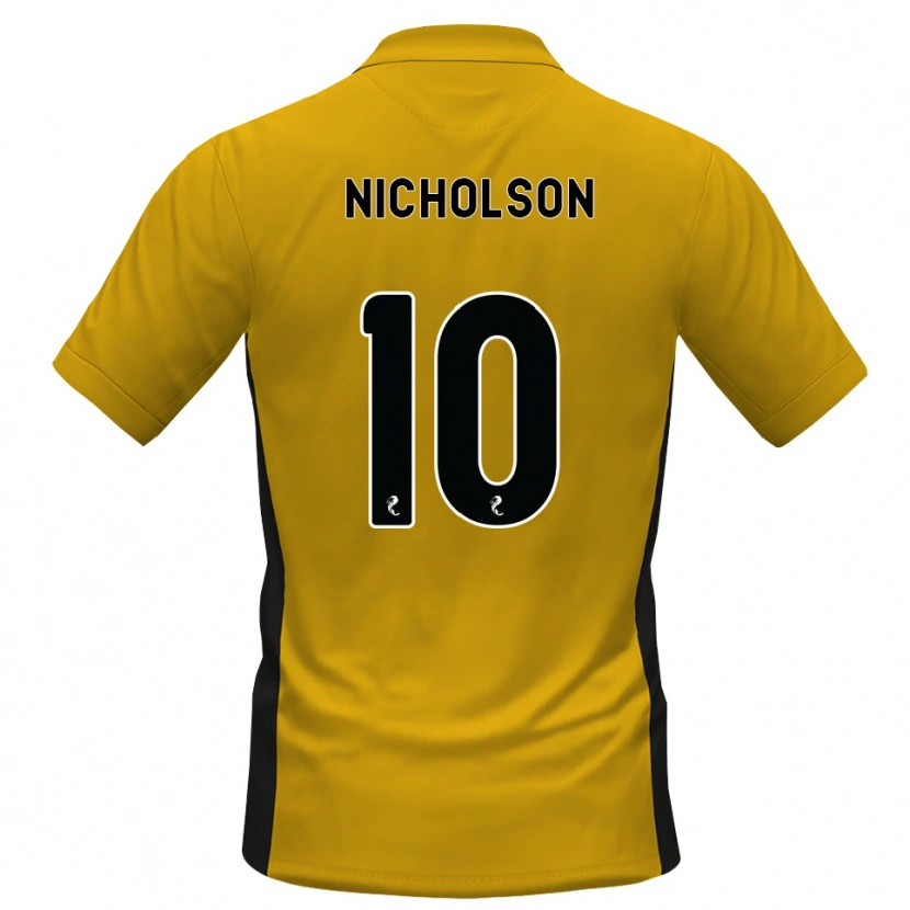 Danxen Mulher Camisola Sam Nicholson #10 Laranja Preto Principal 2026/27 Camisa Brasil