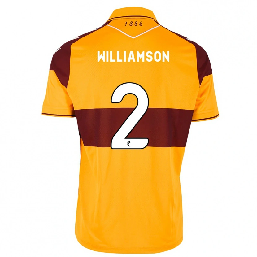 Danxen Mulher Camisola Scott Williamson #2 Marrom Laranja Principal 2026/27 Camisa Brasil
