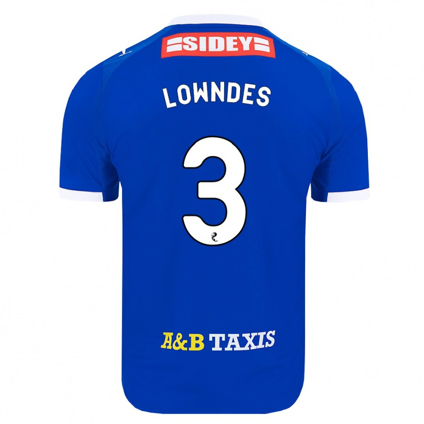 Danxen Mulher Camisola Thomas Lowndes #3 Azul Vermelho Amarelo Principal 2026/27 Camisa Brasil