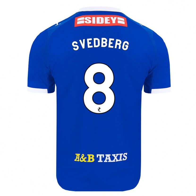 Danxen Mulher Camisola Jonathan Svedberg #8 Azul Vermelho Amarelo Principal 2026/27 Camisa Brasil