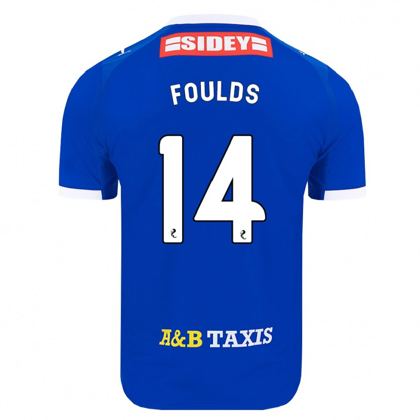 Danxen Mulher Camisola Matty Foulds #14 Azul Vermelho Amarelo Principal 2026/27 Camisa Brasil