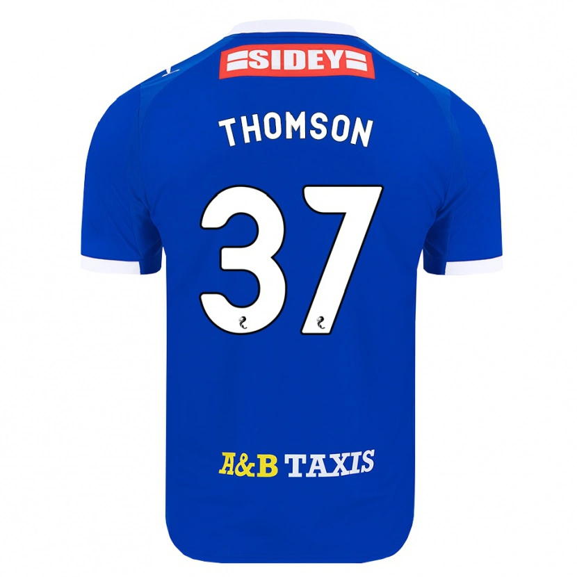 Danxen Mulher Camisola Kyle Thomson #37 Azul Vermelho Amarelo Principal 2026/27 Camisa Brasil