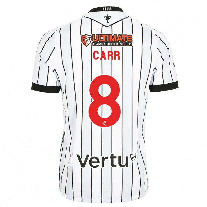 Danxen Mulher Camisola Ryan Carr #8 Branco Preto Vermelho Principal 2026/27 Camisa Brasil