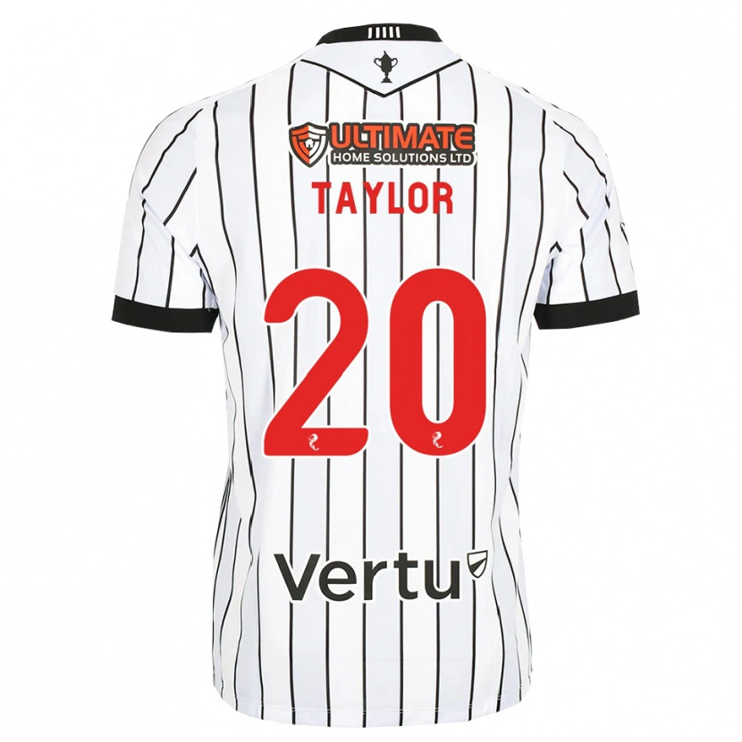 Danxen Mulher Camisola Fraser Taylor #20 Branco Preto Vermelho Principal 2026/27 Camisa Brasil