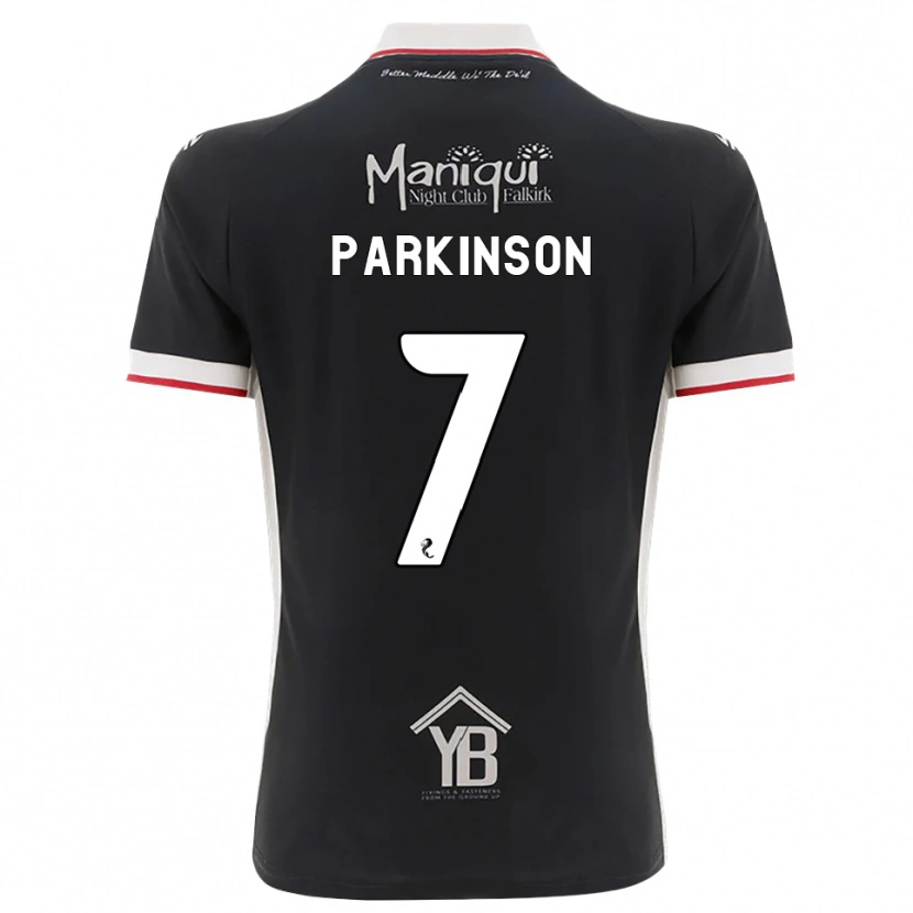 Danxen Mulher Camisola Ben Parkinson #7 Preto Branco Vermelho Principal 2026/27 Camisa Brasil