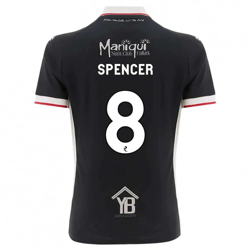 Danxen Mulher Camisola Brad Spencer #8 Preto Branco Vermelho Principal 2026/27 Camisa Brasil